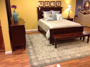 A plush bedroom rug keeps your toes warm when they hit the floor on cold winter mornings.